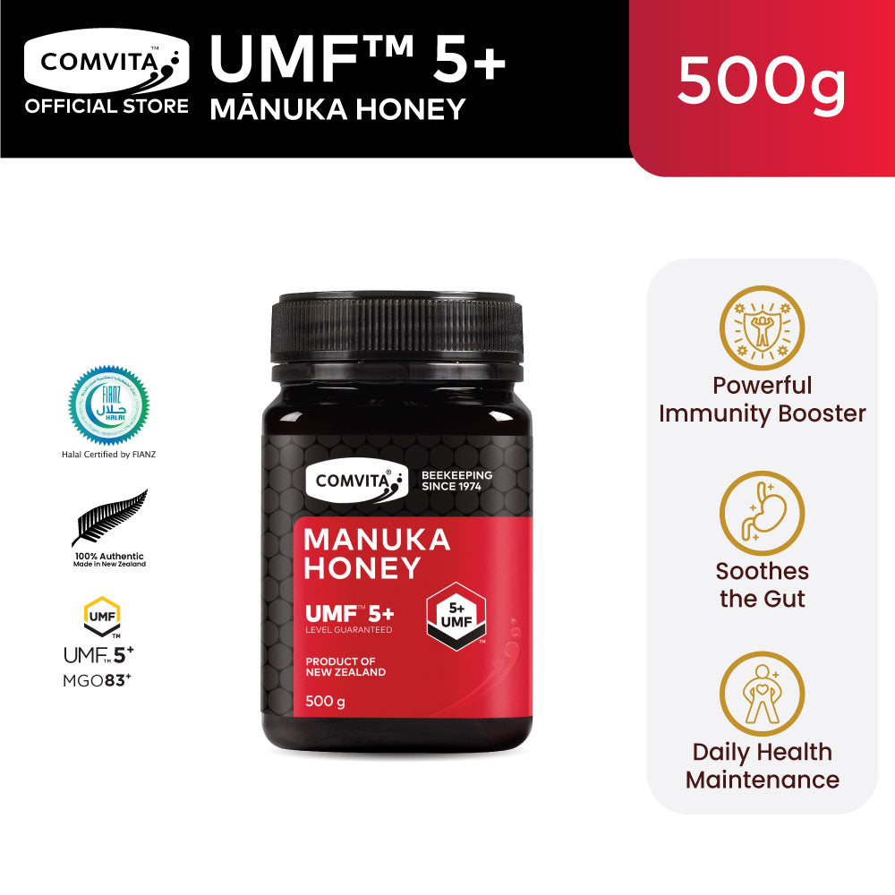 UMF™ 5+ Manuka Honey, 500 g. – Comvita Singapore