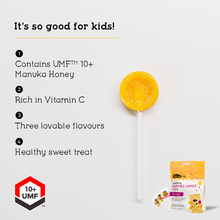 Load image into Gallery viewer, Pack of 3: Manuka Honey UMF™ 10+ Soothing Pops, 15 pops
