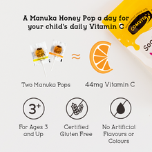 Load image into Gallery viewer, Kids Manuka Honey UMF™ 10+ Soothing Pops, 15 pops
