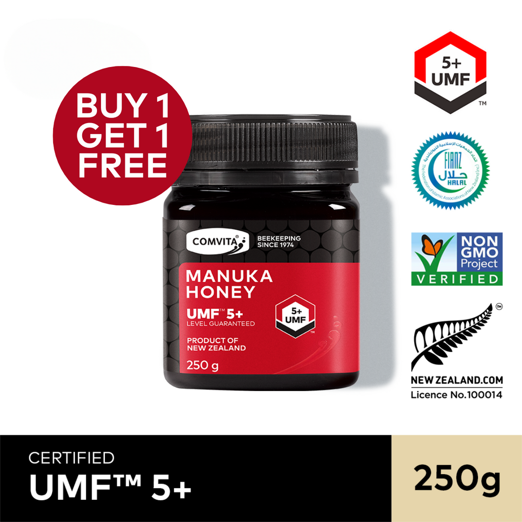 [BUY 1 FREE 1] UMF™ 5+ Manuka Honey, 250 g.