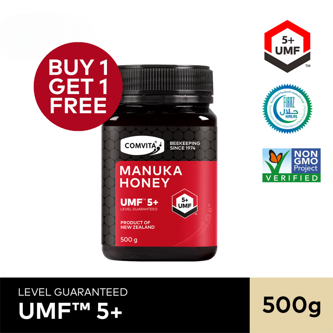 [BUY 1 FREE 1] UMF™ 5+ Manuka Honey, 500 g.