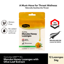 Load image into Gallery viewer, Manuka Honey Lozenges with Olive Leaf Extract - 12s
