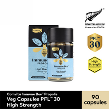 Load image into Gallery viewer, Immune Bee™ Propolis High Strength PFL™ 30 (90 Veg Capsules)