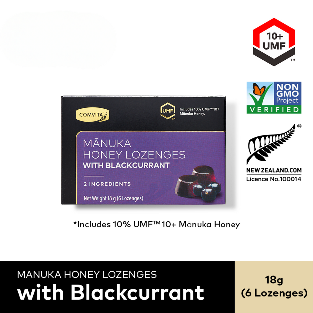 UMF™ 10+ Manuka Honey Lozenges - Blackcurrant