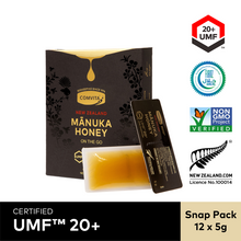 Load image into Gallery viewer, UMF™ 20+ Manuka Honey Snap Pack 12s (5gx12)