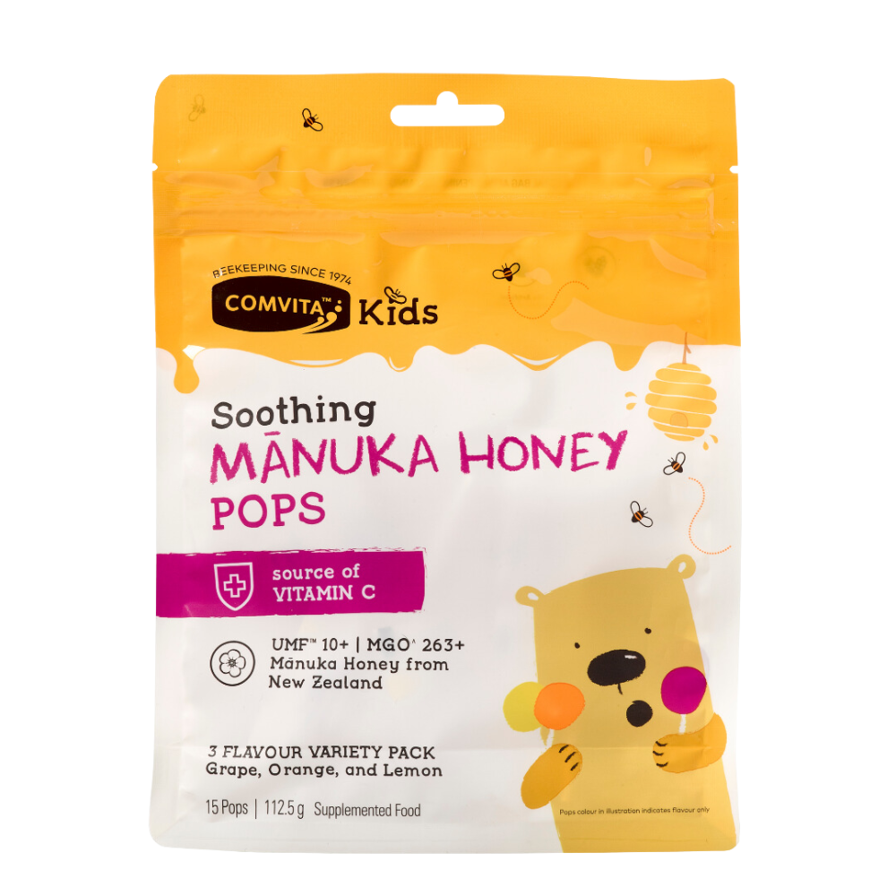 Manuka Honey UMF™ 10+ Soothing Pops, 15 pops