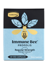 Load image into Gallery viewer, Immune Bee™ Propolis Regular Strength PFL™ 15 (30 Veg Capsules)
