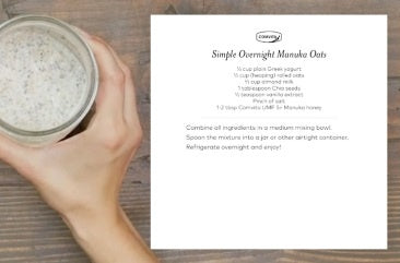 Simple Overnight Manuka Honey Oats Recipe