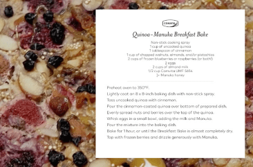 Quinoa Manuka Breakfast Bake Recipe