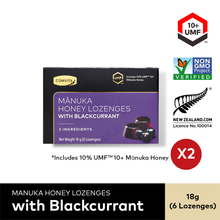 Load image into Gallery viewer, UMF™ 10+ Manuka Honey Lozenges - Blackcurrant
