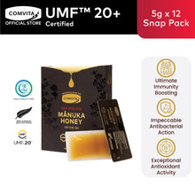 Load image into Gallery viewer, UMF™ 20+ Manuka Honey Snap Pack 12s (5gx12)
