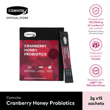 Load image into Gallery viewer, Cranberry Probiotics Manuka Honey Drink, 15 Sachets
