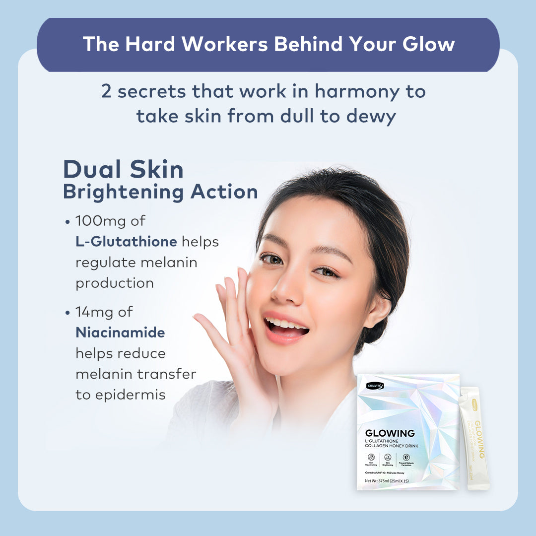 Glowing L-Glutathione Collagen Honey Drink  Comvita Singapore