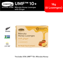 Load image into Gallery viewer, Comvita Manuka Honey Lozenges with Ginger 6s
