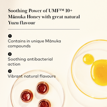Load image into Gallery viewer, Comvita Manuka Honey Lozenges with Yuzu 6s

