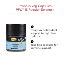 Load image into Gallery viewer, Immune Bee™ Propolis Regular Strength PFL™ 15 (30 Veg Capsules)
