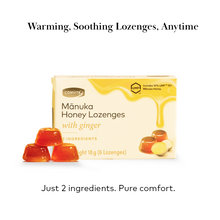 Load image into Gallery viewer, Comvita Manuka Honey Lozenges with Ginger 6s

