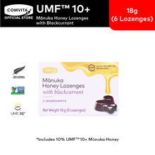 Load image into Gallery viewer, [Bundle of 2] Comvita Manuka Honey Lozenges with Blackcurrant 6s
