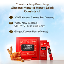 Load image into Gallery viewer, Comvita x JKJ Red Ginseng Manuka Honey, 30 sachets
