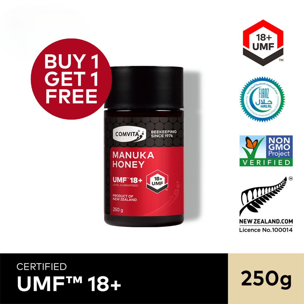 [BUY 1 FREE 1] UMF™ 18+ Manuka Honey, 250 g.