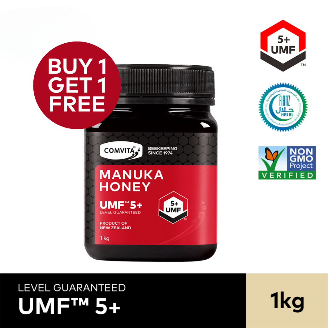 [BUY 1 FREE 1] UMF™ 5+ Manuka Honey, 1 kg.