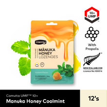 Load image into Gallery viewer, Comvita Manuka Honey Lozenges with Propolis - Coolmint 12s
