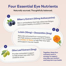 Load image into Gallery viewer, Eye Health Capsules With Bilberry 30's
