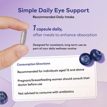 Load image into Gallery viewer, Eye Health Capsules With Bilberry 30's
