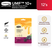 Load image into Gallery viewer, [Pack of 2] Comvita Manuka Honey Lozenges with Elderberry Extract - 12s
