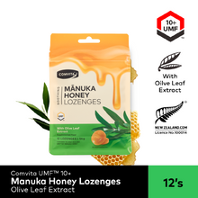 Load image into Gallery viewer, Manuka Honey Lozenges with Olive Leaf Extract - 12s
