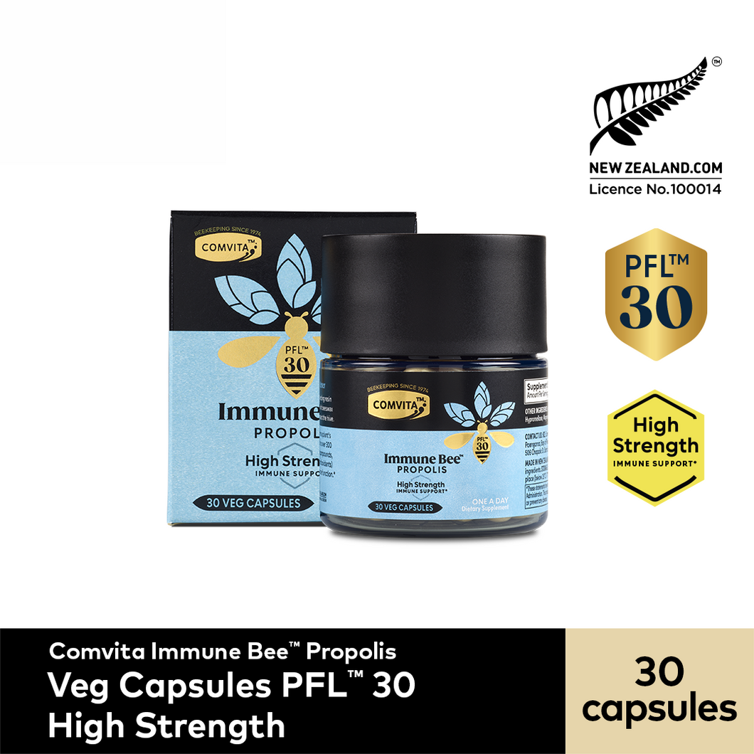 Immune Bee™ Propolis High Strength PFL™ 30 (30 Veg Capsules)