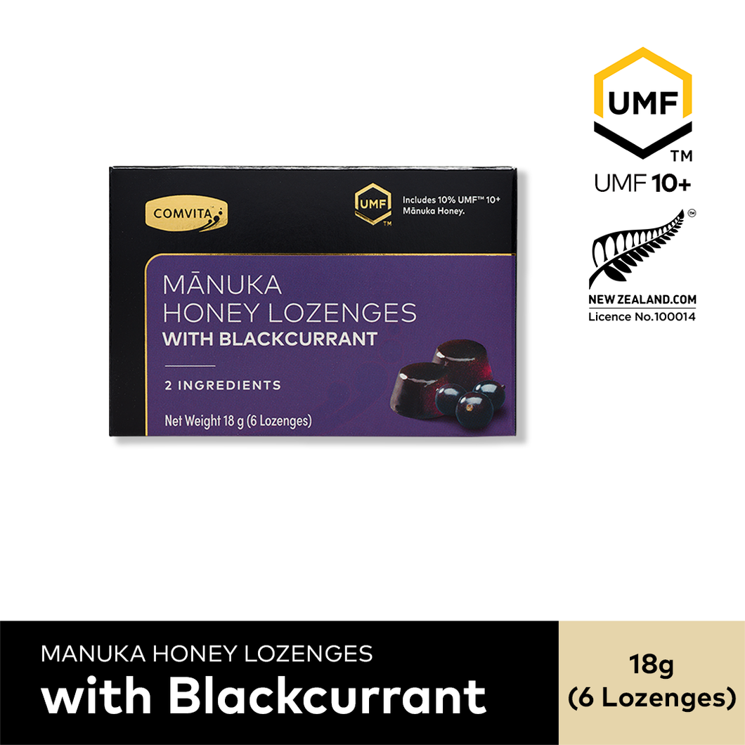UMF™ 10+ Manuka Honey Lozenges - Blackcurrant – Comvita Singapore