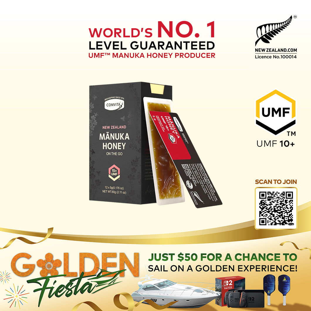 UMF™ 15+ Manuka Honey Snap Pack 12s (5gx12)