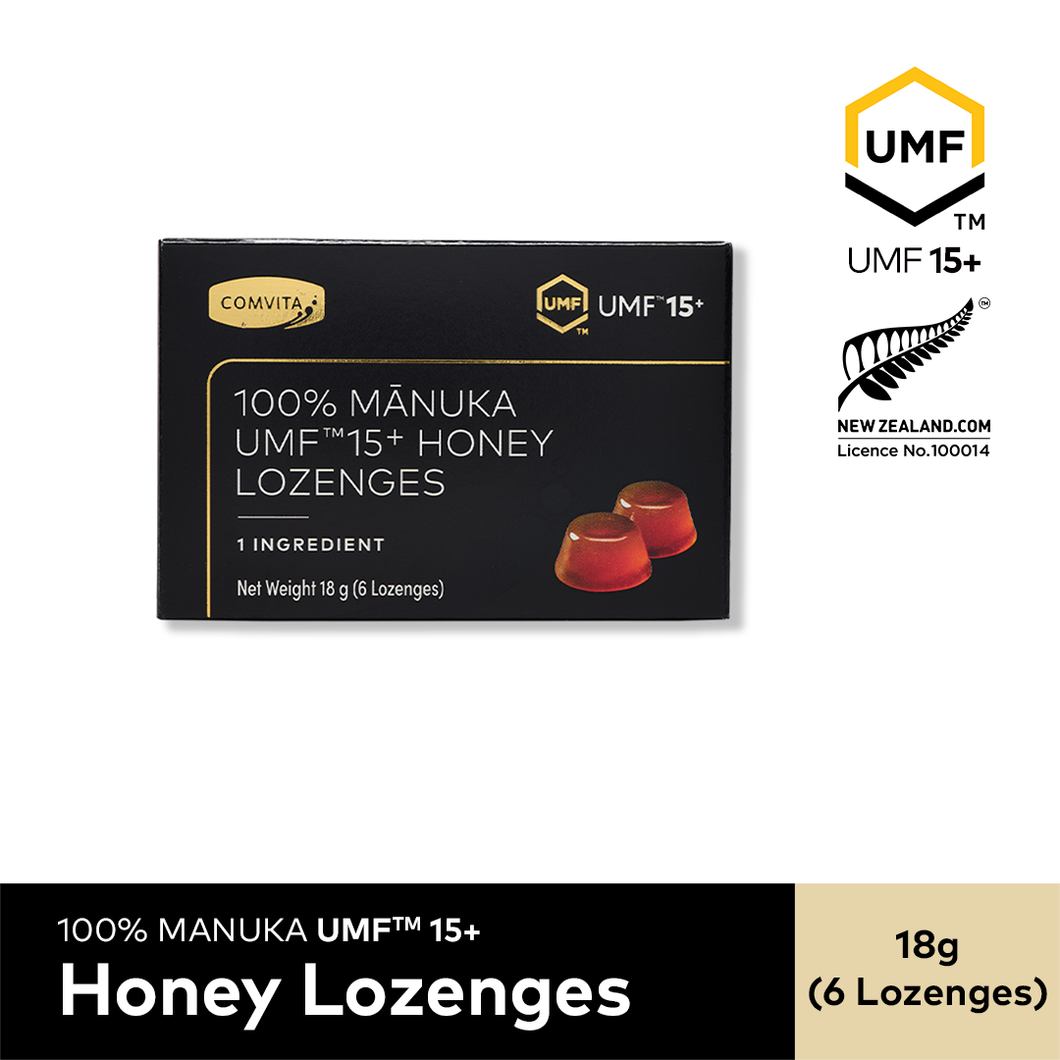 UMF™ 15+ 100% Pure Manuka Honey Lozenges – Comvita Singapore