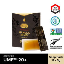 Load image into Gallery viewer, UMF™ 20+ Manuka Honey Snap Pack 12s (5gx12)
