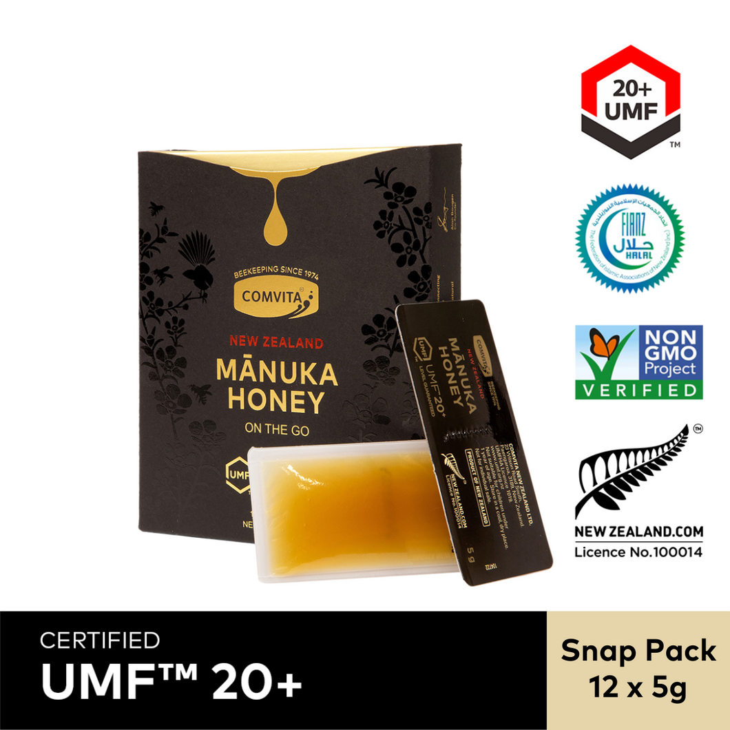 UMF™ 20+ Manuka Honey Snap Pack 12s (5gx12)