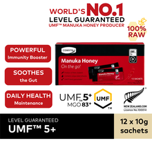 Load image into Gallery viewer, UMF™ 5+ Manuka Honey, 12 sachets.
