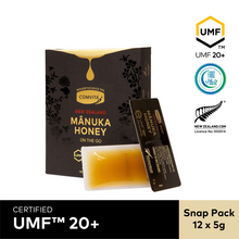 Load image into Gallery viewer, UMF™ 20+ Manuka Honey Snap Pack 12s (5gx12)

