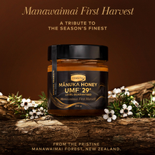 Load image into Gallery viewer, Manamaiwai First Harvest UMF™ 29+ Mānuka Honey, 250g
