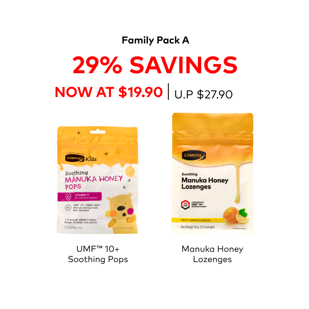 Manuka Honey Lozenges - Lemon & Honey, 12s