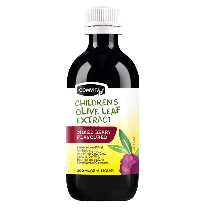 Olive Leaf Extract for Children - Mixed Berry Flavor, 200 ml.